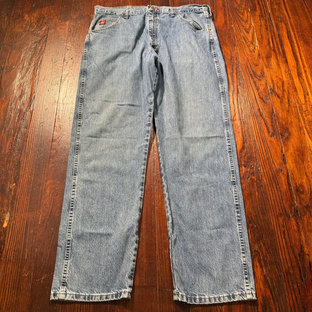 Wrangler PBR Jeans Mens 38x32 Blue‎ Relaxed Fit Western Professional Bull Riders